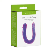 Фиолетовый U-образный фаллоимитатор Mini Double Dong - 30 см. - 1