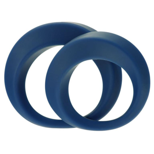 Набор из 2 синих эрекционных колец Perfect Twist Cock Ring Set - 0