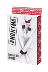 Красно-черный бондажный набор Anonymo - 9