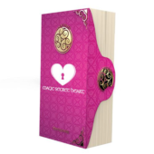 Розовый рельефный вибратор MAGIC TALES SECRET HEART - 21 см. - 2