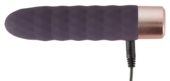 Фиолетовый мини-вибратор Elegant Diamond Vibe - 15 см. - 4