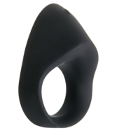 Черное эрекционное кольцо с вибрацией Night Rider - 0