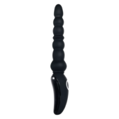 Черная анальная виброелочка Magic Stick - 22,6 см. - 1