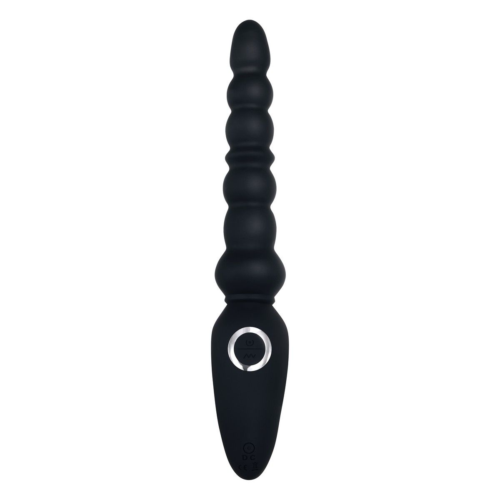 Черная анальная виброелочка Magic Stick - 22,6 см. - 2