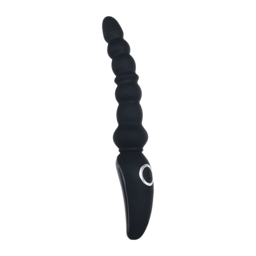 Черная анальная виброелочка Magic Stick - 22,6 см. - 0