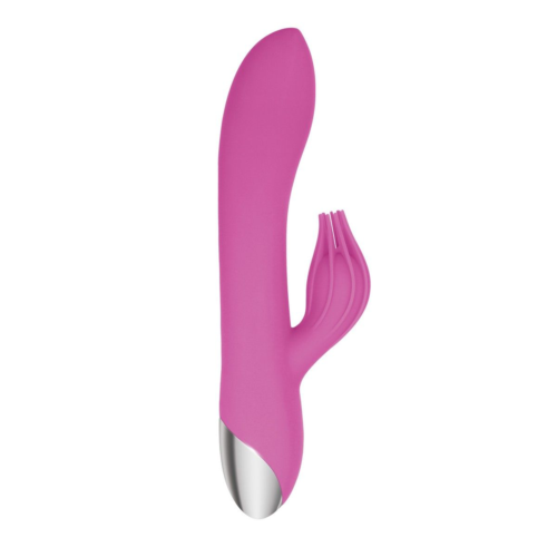 Розовый вибратор-кролик Eve s Clit Tickling Rabbit - 20,4 см. - 1