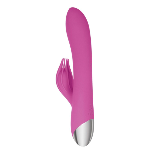 Розовый вибратор-кролик Eve s Clit Tickling Rabbit - 20,4 см. - 2