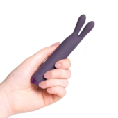 Фиолетовый вибратор с ушками Rabbit Bullet Vibrator - 8,9 см. - 2