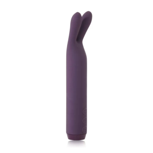Фиолетовый вибратор с ушками Rabbit Bullet Vibrator - 8,9 см. - 1