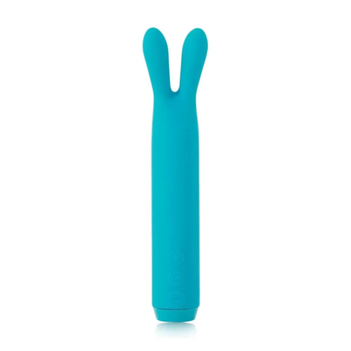 Голубой вибратор с ушками Rabbit Bullet Vibrator - 8,9 см. - 0