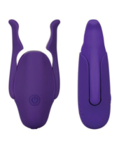 Фиолетовые виброзажимы для сосков Nipple Play Rechargeable Nipplettes - 2
