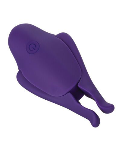Фиолетовые виброзажимы для сосков Nipple Play Rechargeable Nipplettes - 0