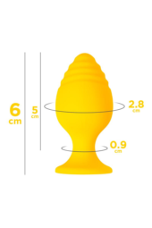 Желтая анальная втулка Riffle - 6 см. - 7