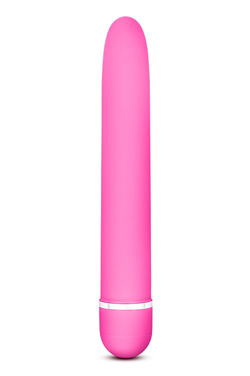 Розовый классический вибратор Luxuriate - 17,8 см. - 0