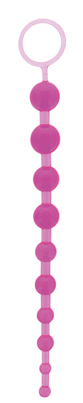 Фиолетовая анальная цепочка ORIENTAL JELLY BUTT BEADS 10.5 PURPLE - 26,7 см. - 0