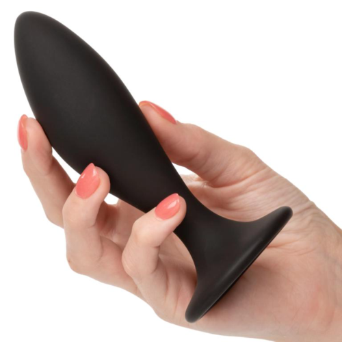 Набор из трех черных анальных пробок Silicone Anal Curve Kit - 5