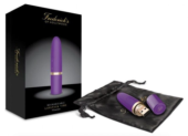 Фиолетовый перезаряжаемый вибростимулятор Lipstick Vibe - 1