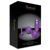 Фиолетовые вагинальные шарики с пультом ДУ - 1