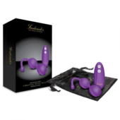 Фиолетовые вагинальные шарики с пультом ДУ - 2