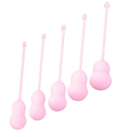 Набор из 5 розовых вагинальных шариков Tulips - 0