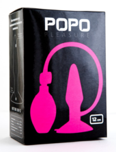 Розовая надувная втулка POPO Pleasure - 12 см. - 0