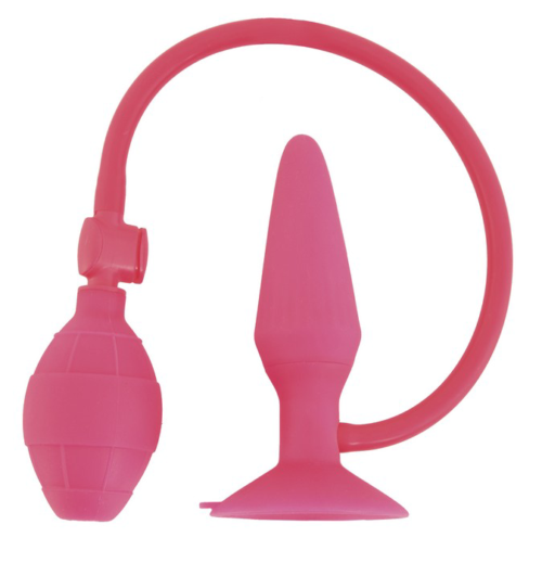 Розовая надувная втулка POPO Pleasure - 12 см. - 1