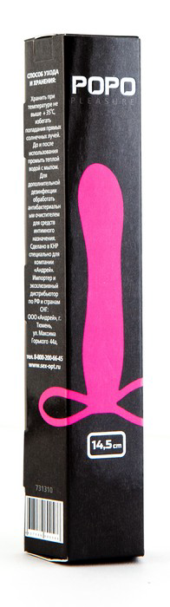 Розовая насадка на пенис POPO Pleasure для анальной стимуляции - 14,5 см. - 0