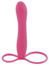 Розовая насадка на пенис POPO Pleasure для анальной стимуляции - 14,5 см. - 1