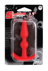 Красная анальная втулка T-SHAPE SILICONE BUTT PLUG RED - 8,9 см. - 1