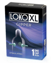 Стимулирующая насадка на пенис LOKO XL GIPPER - 0