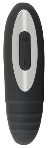 Черная анальная втулка с вибрацией и функцией нагрева Warming Vibrating Butt Plug - 4