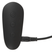 Черная анальная втулка с вибрацией и электростимуляцией Vibrating E-Stim Butt Plug - 9,2 см. - 7