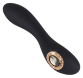 Черный элегантный вибратор Cleopatra G-Spot Vibrator - 19,7 см. - 1