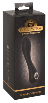 Черный элегантный вибратор Cleopatra G-Spot Vibrator - 19,7 см. - 5