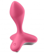 Розовая анальная пробка с вибрацией Game Changer - 11,5 см. - 0