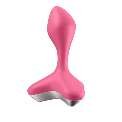 Розовая анальная пробка с вибрацией Game Changer - 11,5 см. - 4