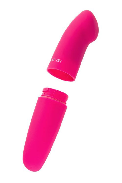 Розовый мини-вибратор Juice - 12 см. - 3
