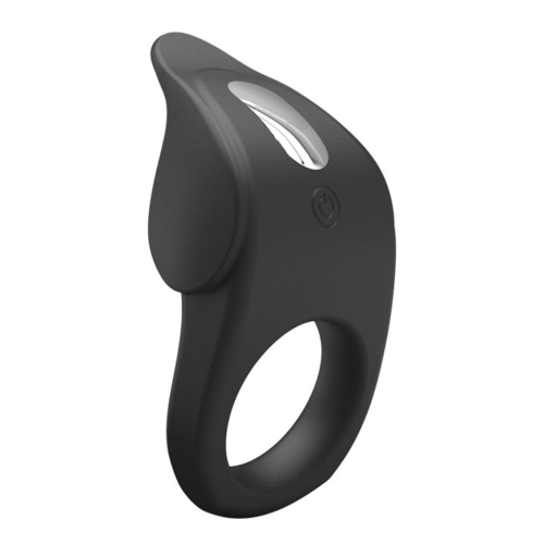 Черное эрекционное кольцо с вибрацией Vibrating Susanna - 1