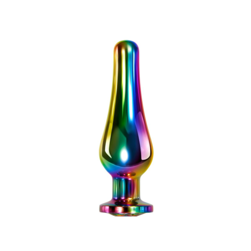 Радужная металлическая пробка Rainbow Metal Plug Medium - 11,1 см. - 1