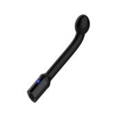 Черный вибростимулятор простаты Rechargeable Prostate Probe - 21,7 см. - 1