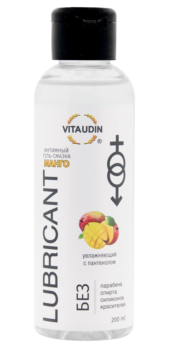 Интимный гель-смазка на водной основе VITA UDIN с ароматом манго - 200 мл. - 0