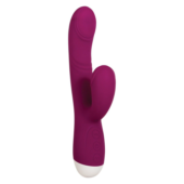 Фиолетовый вибратор-кролик Double Tap - 22,2 см. - 2