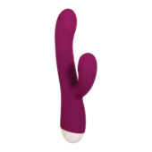 Фиолетовый вибратор-кролик Double Tap - 22,2 см. - 0