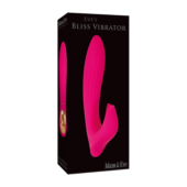 Розовый вибратор с клиторальным отростком Bliss Vibrator - 17,8 см. - 6