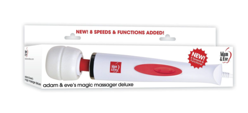 Белый проводной жезловый вибратор Magic Massager Deluxe - 1