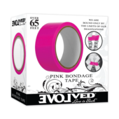 Розовая лента для бондажа Pink Bondage Tape - 20 м. - 6