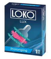 Стимулирующая насадка на пенис LOKO LUX с продлевающим эффектом - 0