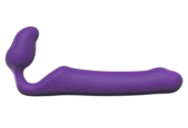Фиолетовый безремневой страпон Queens L - 2
