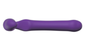 Фиолетовый безремневой страпон Queens L - 3
