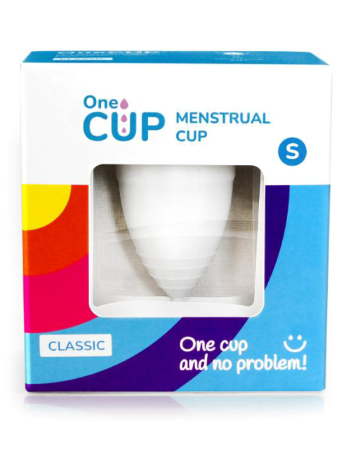 Белая менструальная чаша OneCUP Classic - размер S - 4